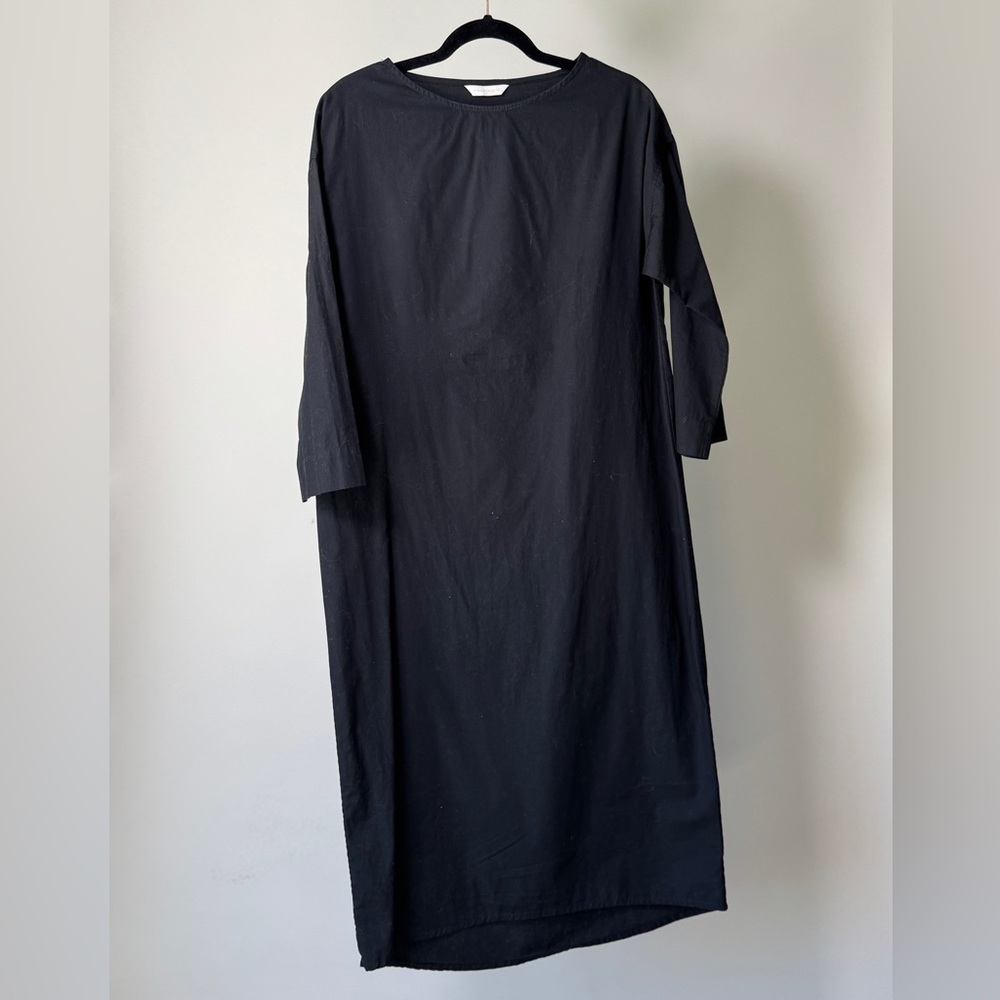 Elizabeth Suzann Black Long Sleeve Midi Dress